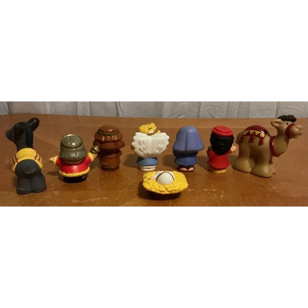 Fisher Price Little People‎ Lot Of 8 Nativity Christmas Figures And Animals